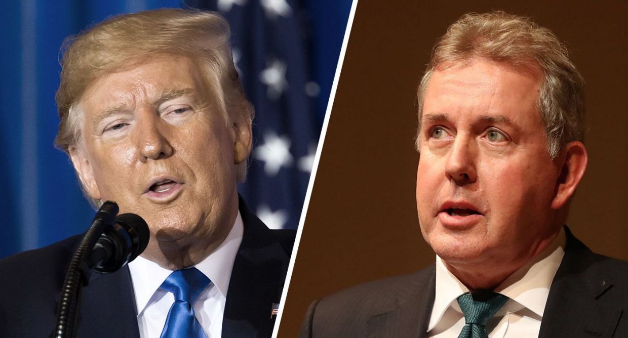 President Trump and Kim Darroch (Photos: Tomohiro Ohsumi/Getty Images, Niall Carson/PA Images via Getty Images)