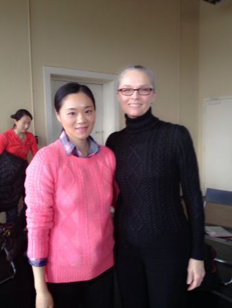 刘夏静与玛莎·格莱姆舞团艺术总监。