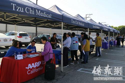 美加州艾尔蒙地慈济医疗中心义诊吸引数百名华人
