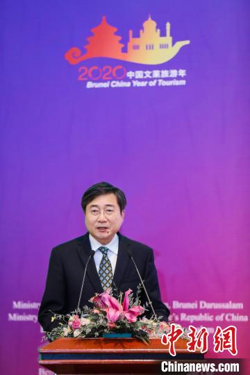 中国文化和旅游部副部长张旭致辞。供图