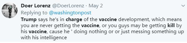 特朗普欲“挟”疫苗以对天下，美国民众却不敢接种？