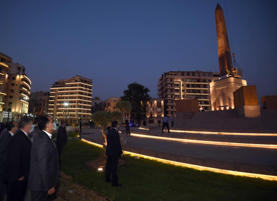 埃及开罗解放广场改造完工 百年广场惊艳亮相