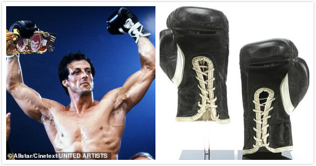 史泰龙在《洛基》里戴过的拳击手套，估价15000美元 图片来源：Allstar/Cinetext/UNITED ARTISTS