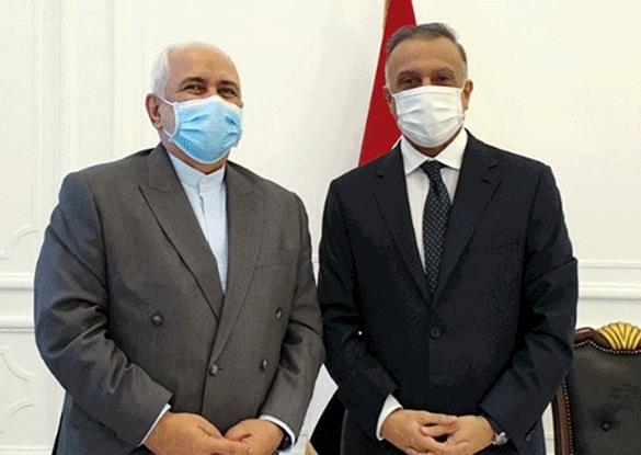 伊拉克总理卡迪米会见伊朗外长扎里夫