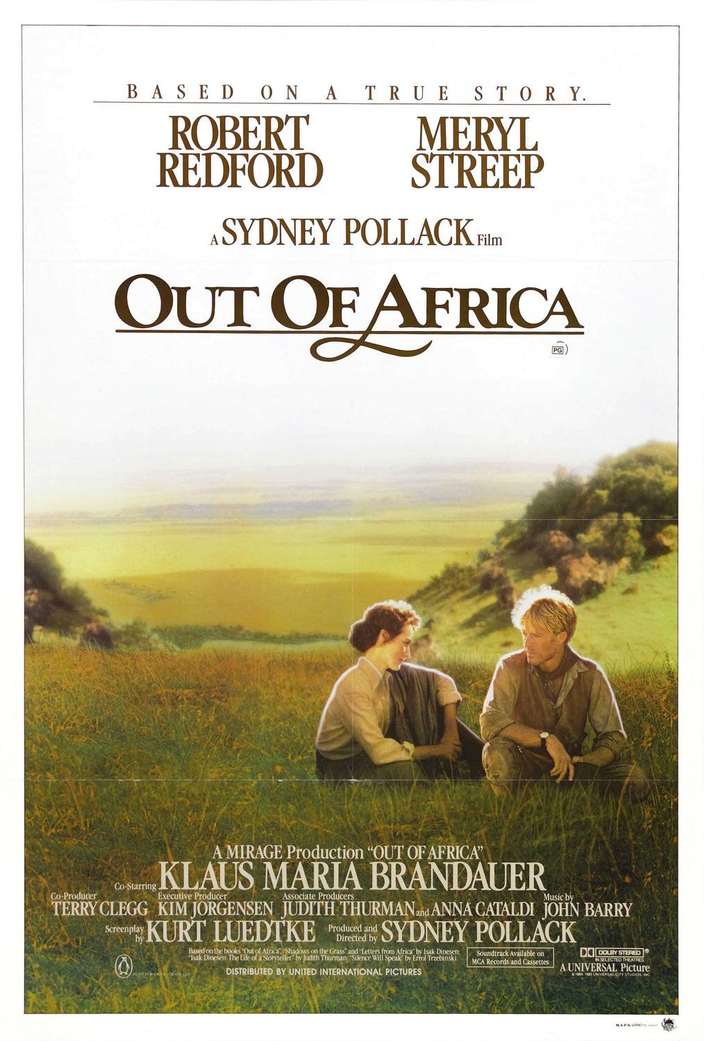 《走出非洲》海报