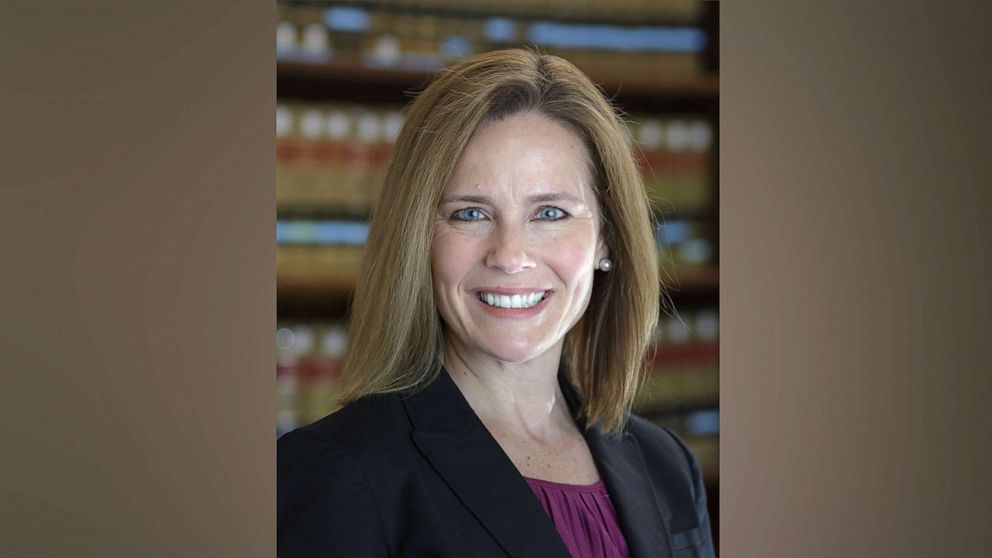 PHOTO: U.S. Circuit Judge Amy Coney Barrett is a former law professor at the University of Notre Dame.