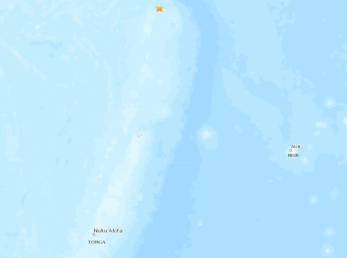 汤加北部海域发生6.4级地震震源深度33公里