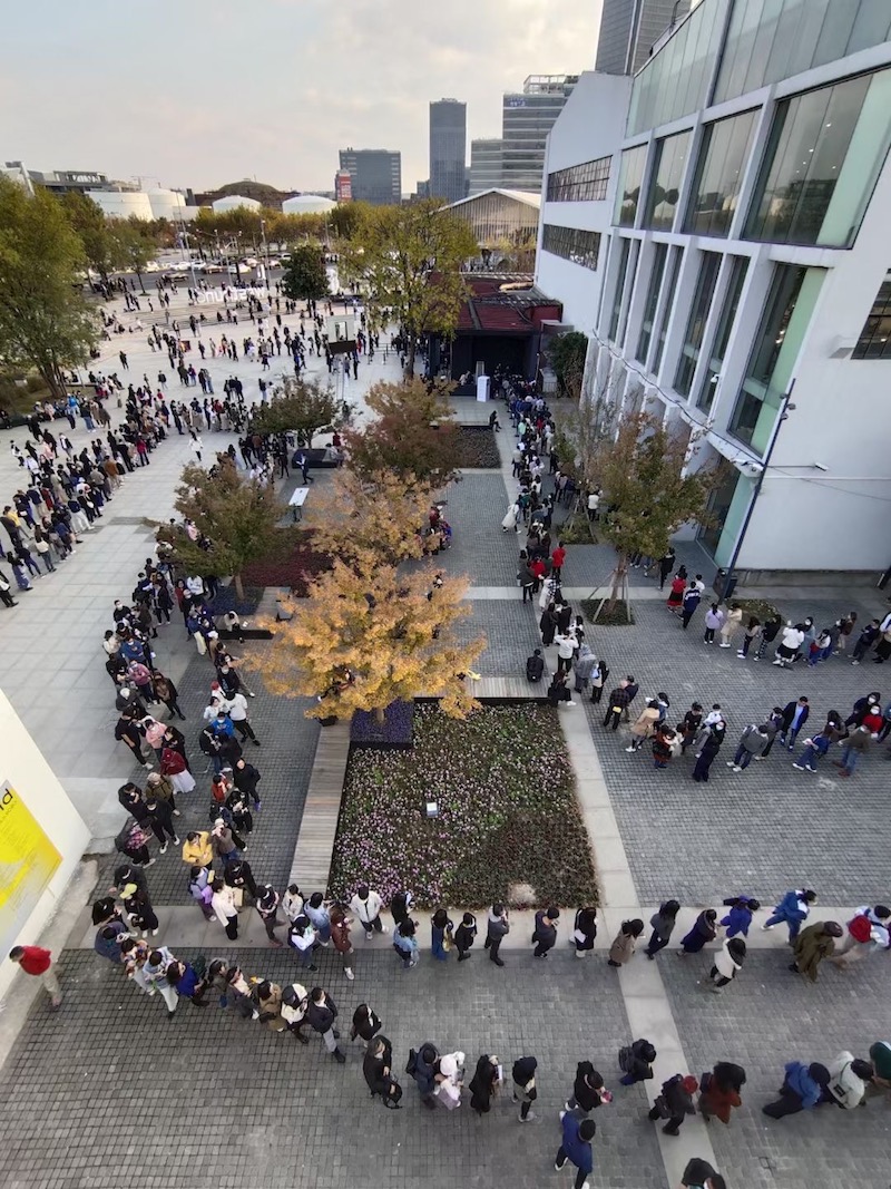 11月15日，西岸博览会外排队的人群