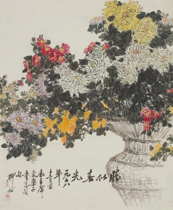 《胜似春光》 中国画 93x77cm 1978年 浙江美术馆藏