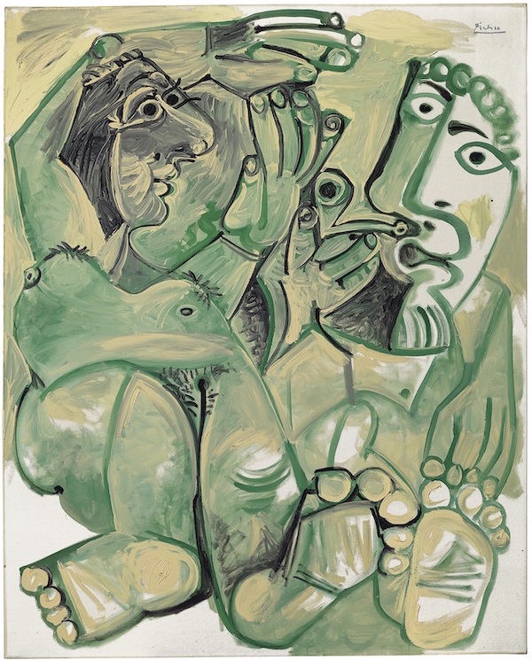 和美术馆馆藏 《裸体的男人女人》，巴勃罗·毕加索 布面油彩、磁漆 ，1968年，©和美术馆