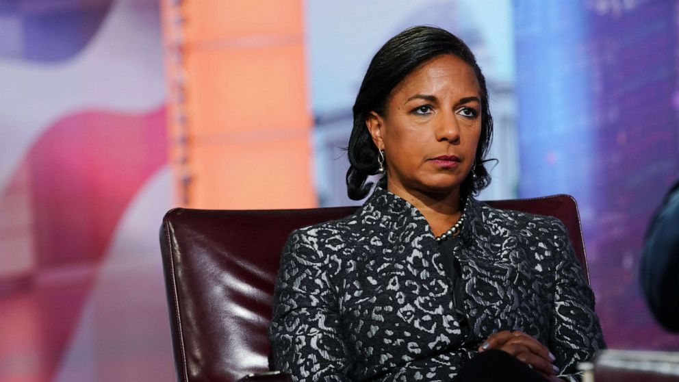PHOTO: Susan Rice is seen during a Bloomberg Television interview in New York, on Oct. 8, 2019. Rice discussed her book 