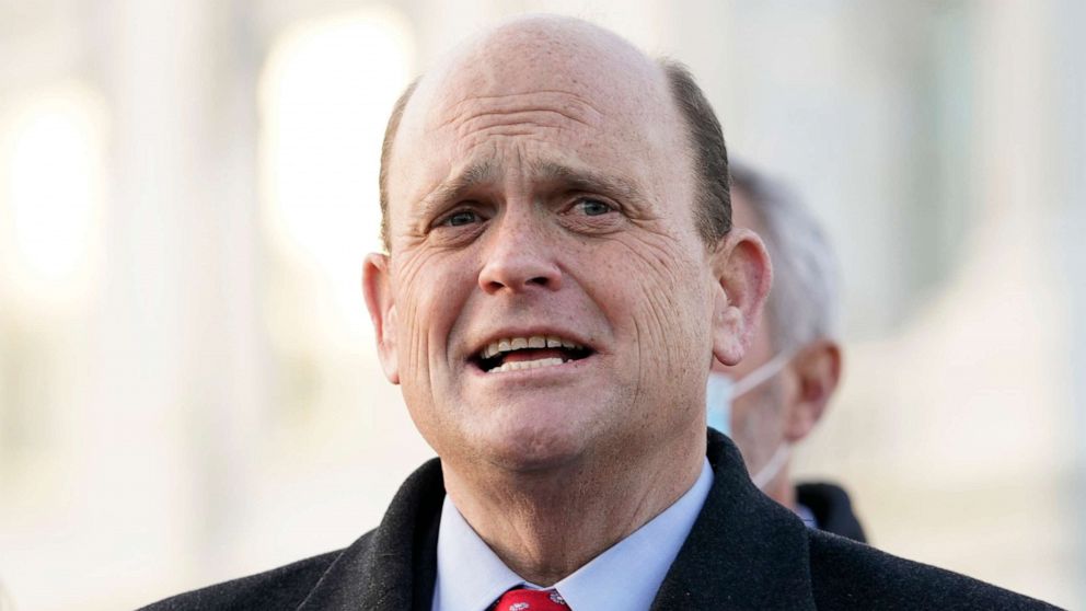 PHOTO: FILE - Rep. Tom Reed, R-N.Y., speaks to the media on Capitol Hill in Washington in this Monday, Dec. 21, 2020, file photo.