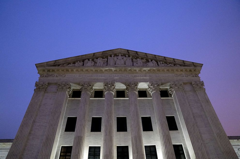 PHOTO: The U.S. Supreme Court building stands in Washington, D.C., April 9, 2021.