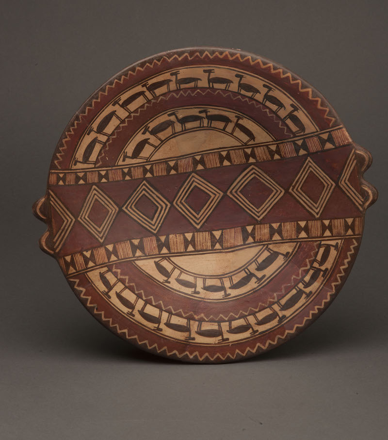 大羊驼纹盘 印加文化（13世纪早期至1572年）