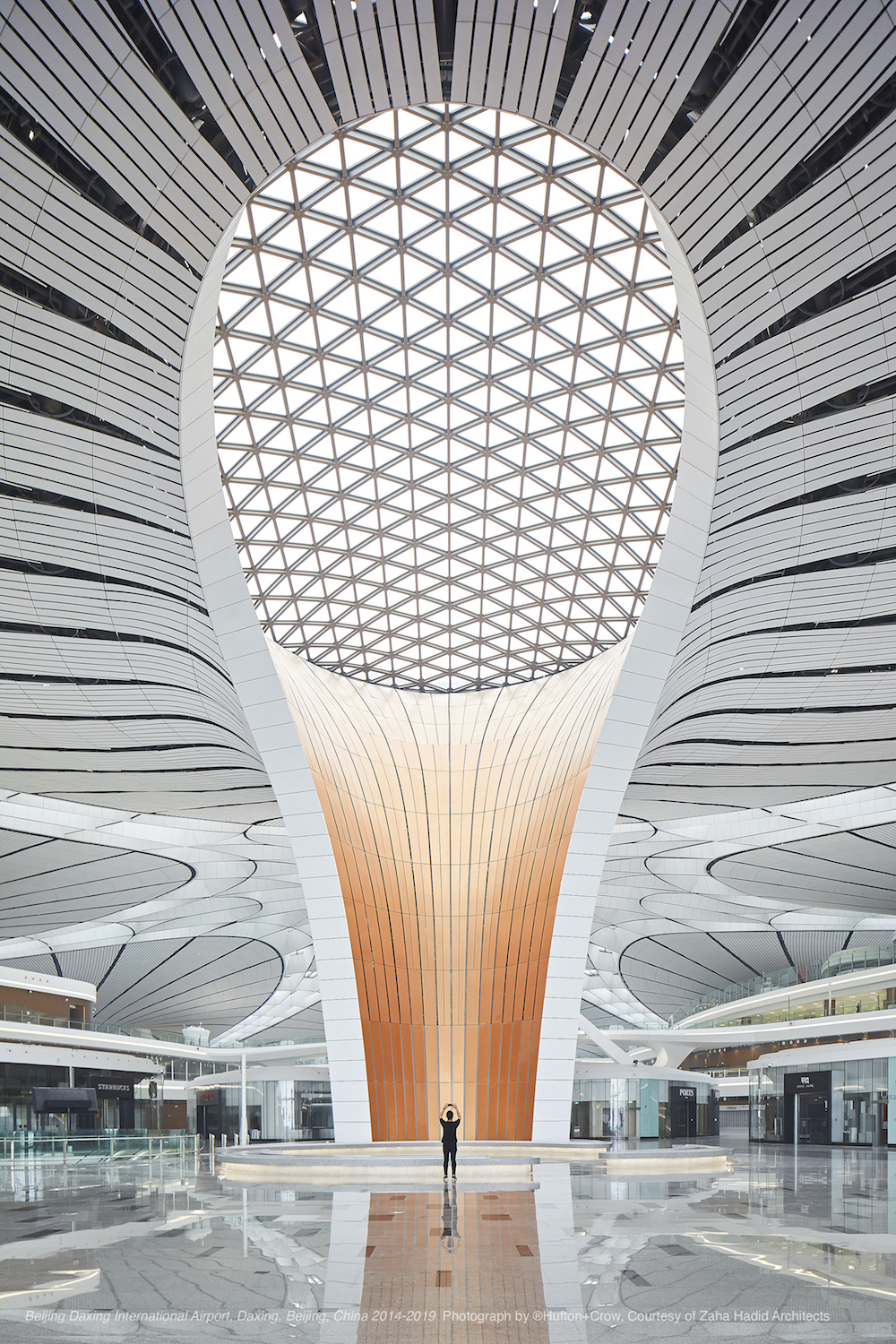 北京大兴国际机场，北京，中国，2014-2019 摄影：Hufton+Crow，扎哈·哈迪德建筑事务所供图