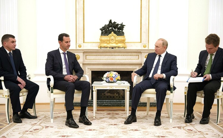 俄罗斯总统普京会见叙利亚总统巴沙尔·阿萨德
