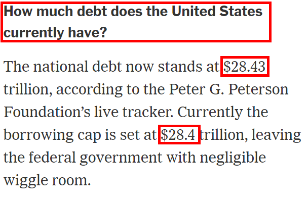 环球深观察丨美国政府离史上首次债务违约有多近？