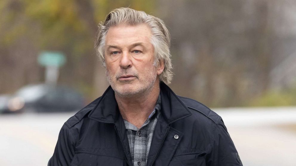 PHOTO: Alec Baldwin speaks regarding the accidental shooting that killed cinematographer Halyna Hutchins, and wounded director Joel Souza on the set of the film 