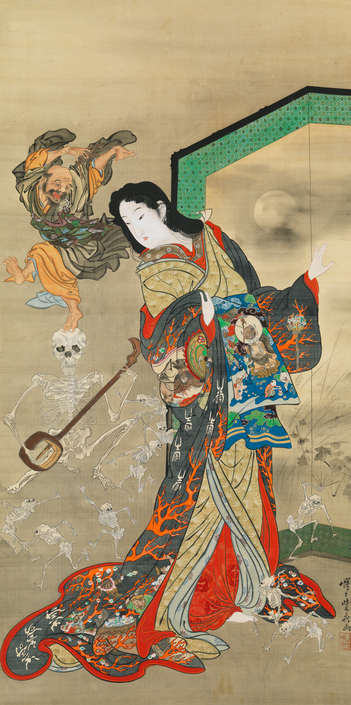 河锅晓斋，《地狱交际花》，1871-1889