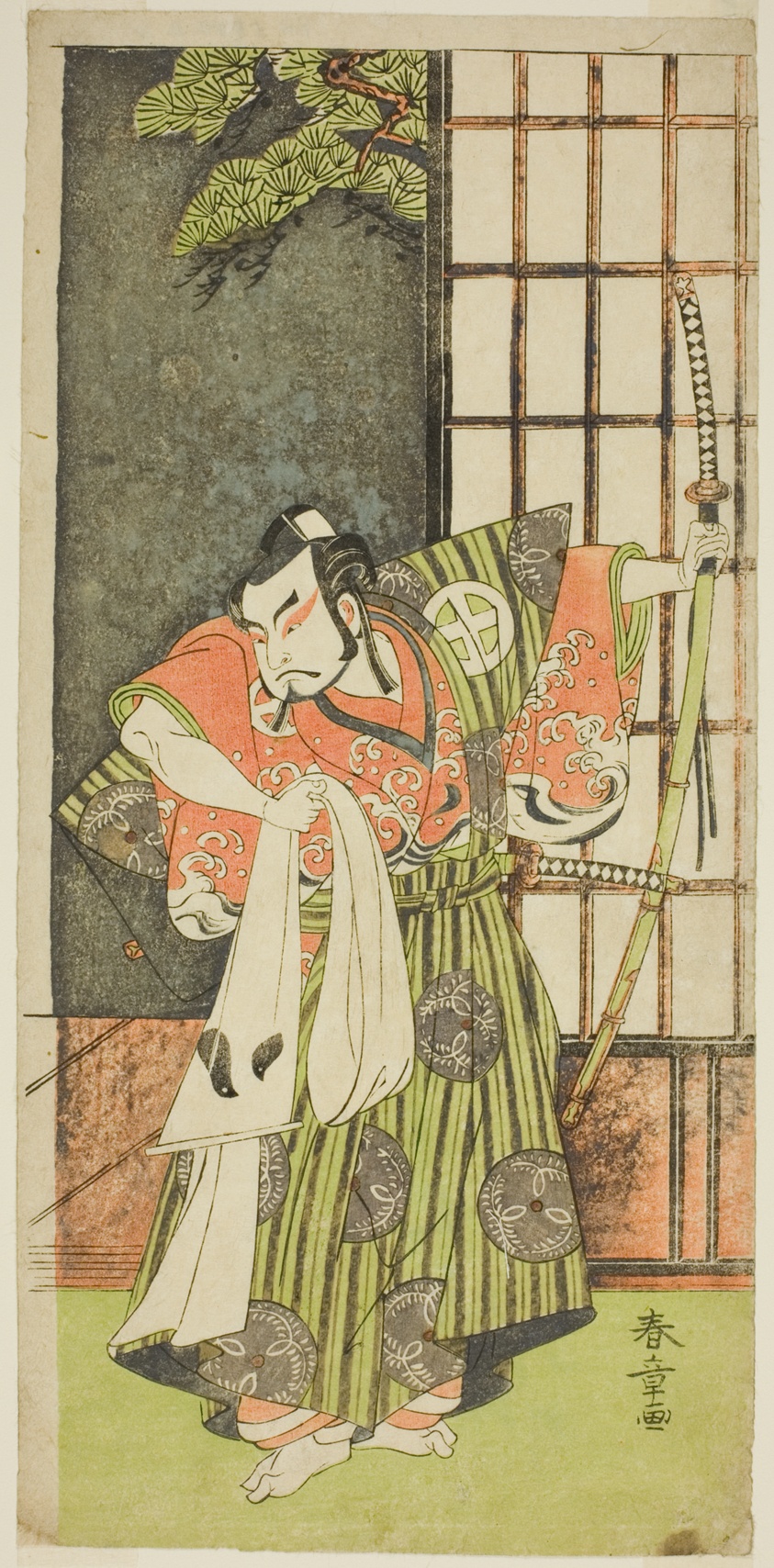 胜川春章，《三代目大谷広次》，1770