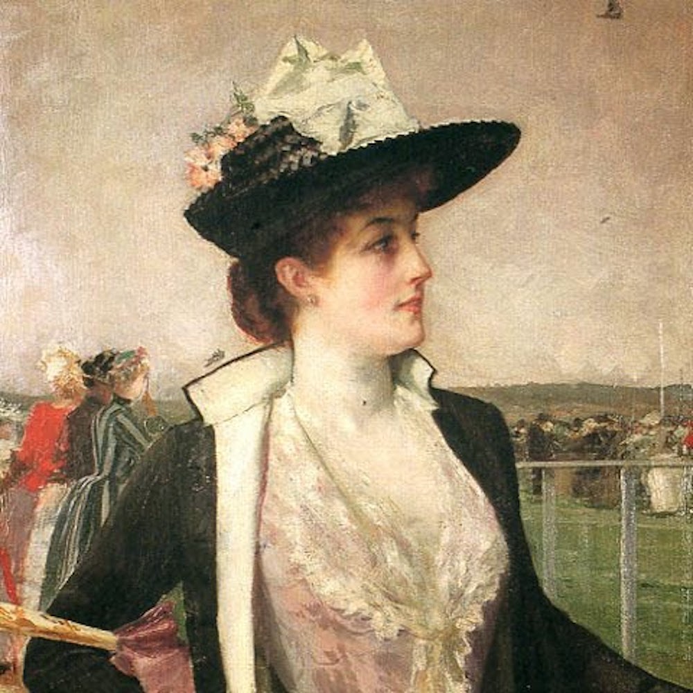 《赛马场的女士》，胡安·卢纳，1889年，菲律宾阿亚拉博物馆 藏  
