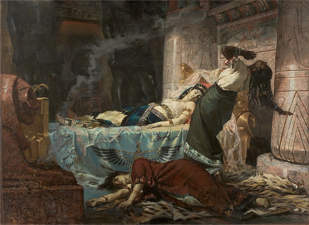 《克娄巴特拉之死》，胡安·卢纳，1881年，西班牙普拉多国家博物馆 藏