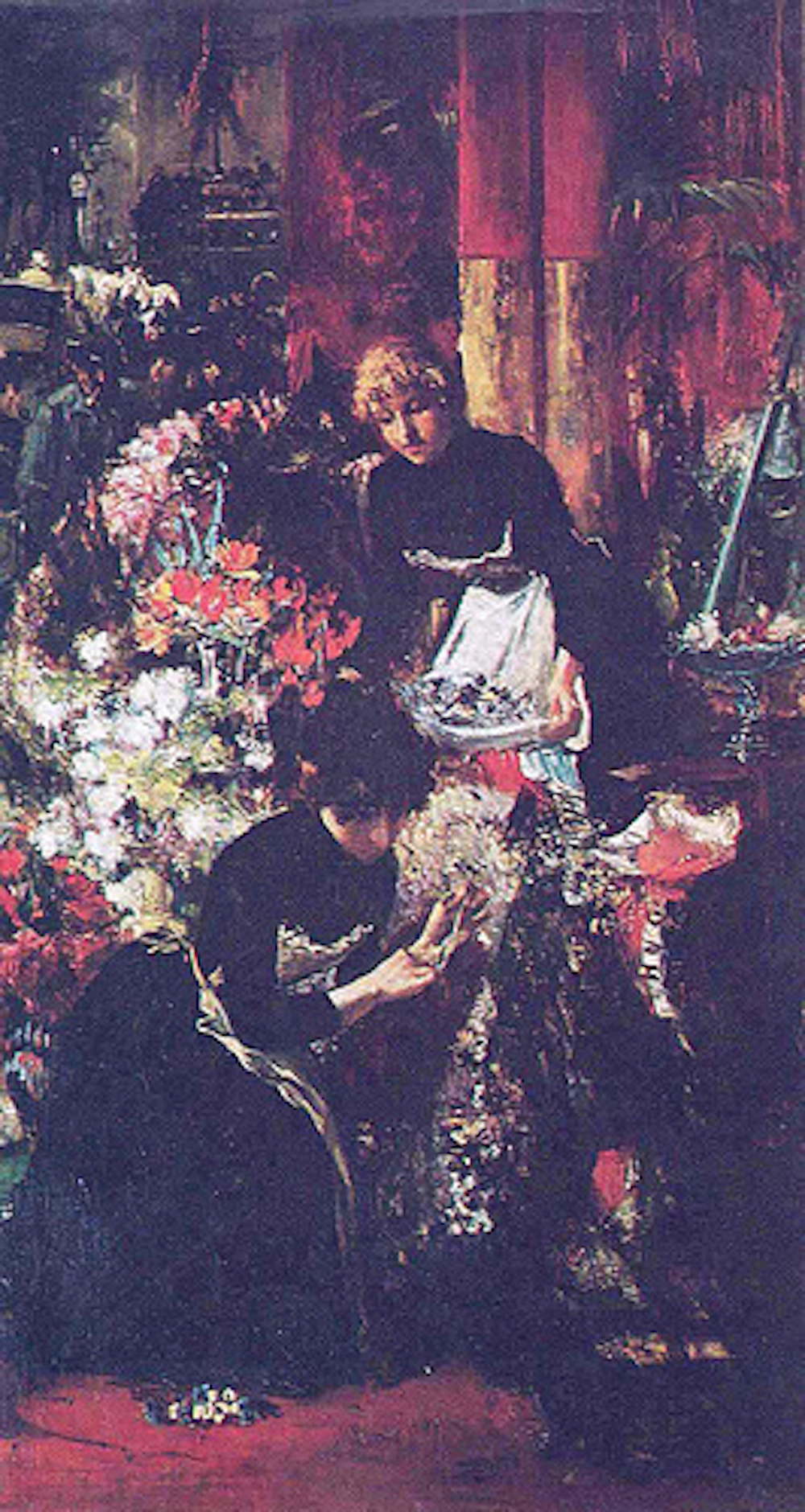 《街边花店》，胡安·卢纳，1885年，洛佩兹博物馆藏  菲律宾