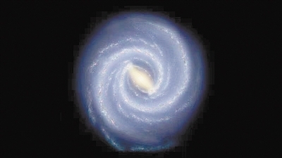 银河系有四条旋臂，但科学家们对其大小和位置仍有争议。图片来源：美国太空网 