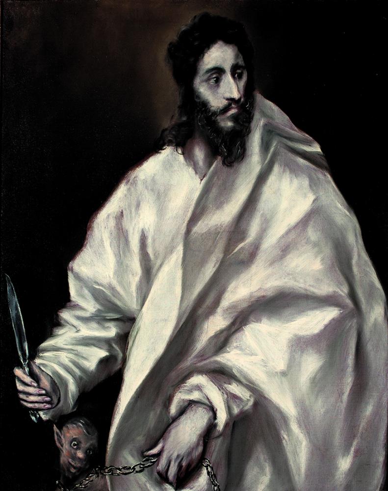 格列柯，《圣巴塞洛缪》，约1610/1614年，托莱多格列柯博物馆藏