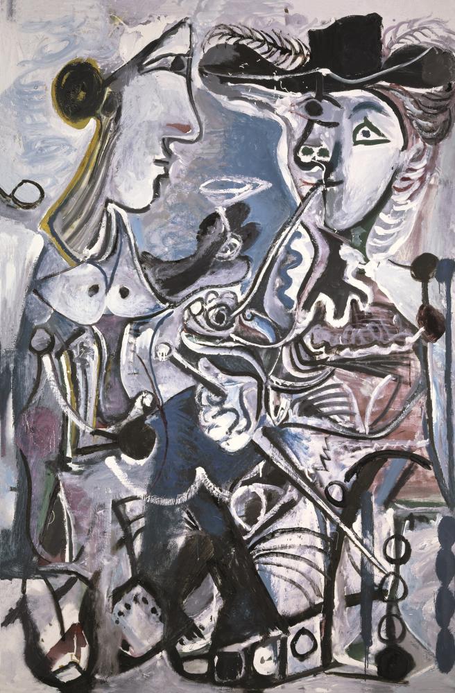 毕加索，《情侣》，1967年，巴塞尔美术馆藏