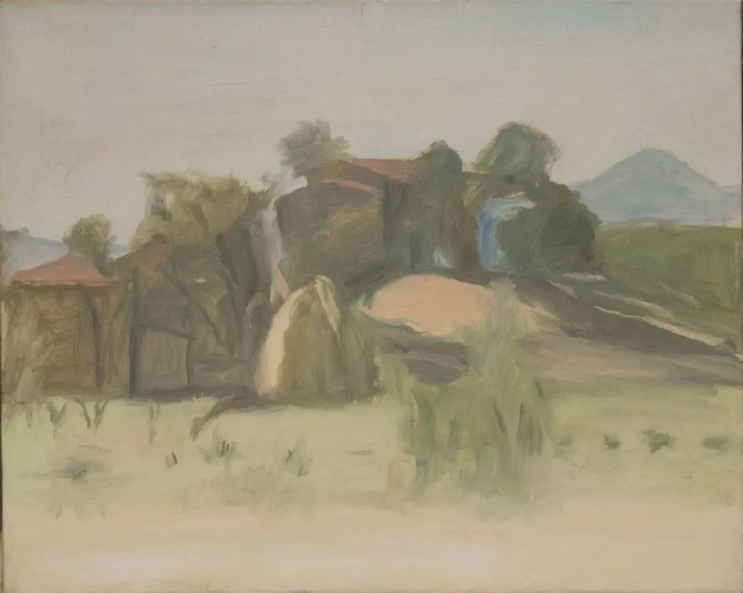 乔治·莫兰迪，《景观》，1943，私人收藏