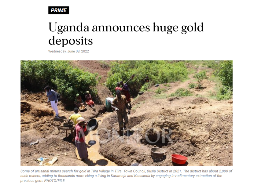Monitor报道中提到消息来自乌干达总统穆塞维尼。