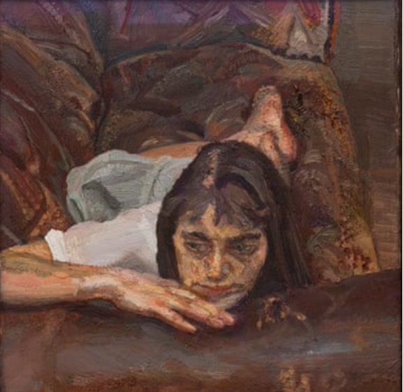 卢西安·弗洛伊德1989年画的女儿埃斯特。