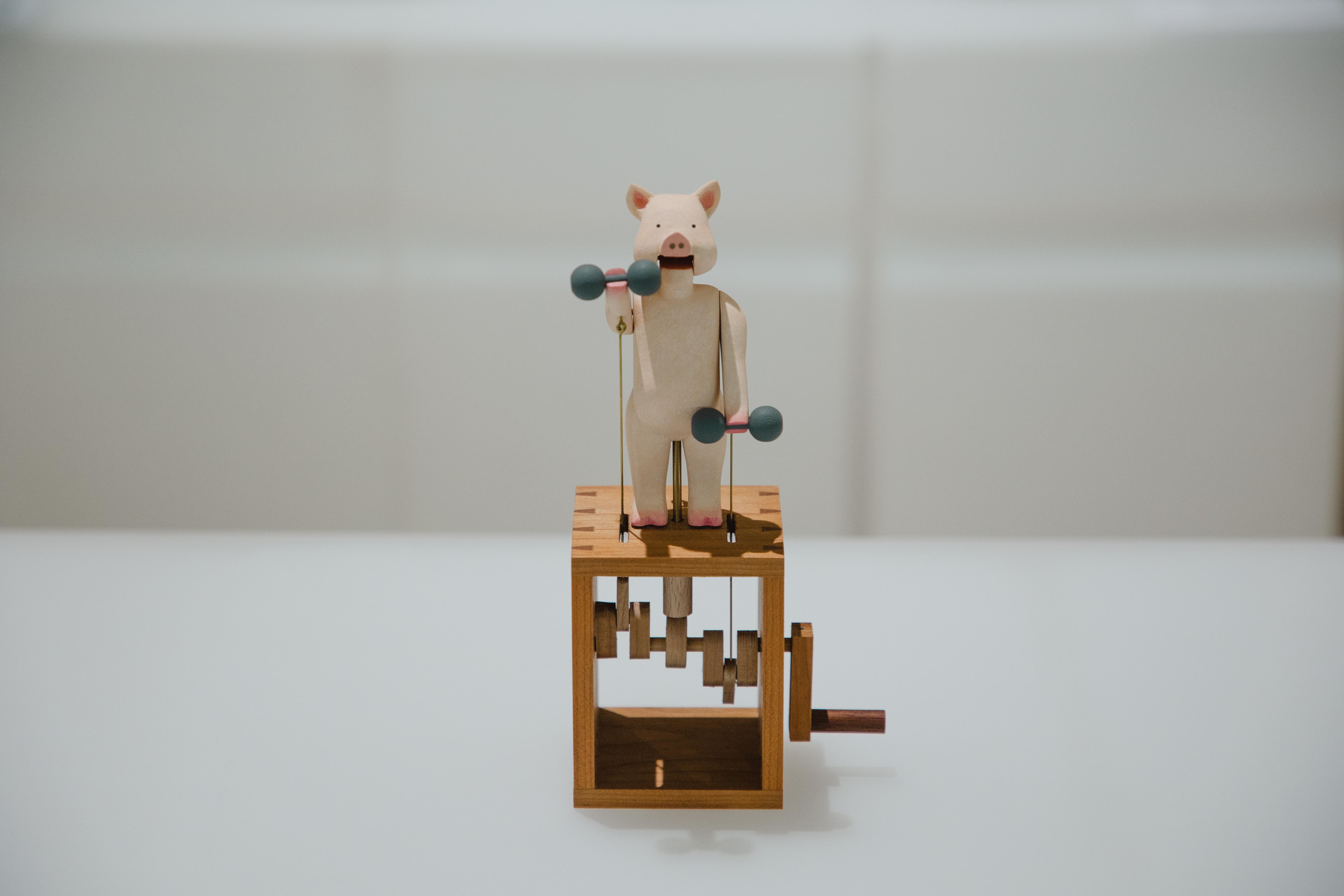 山口：原田和明，木工制作自动机械人偶。原田和明在英国学习现代工艺后，回到故乡山口县，开设自己的工作室。