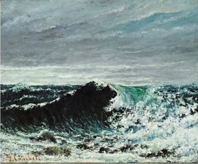 库尔贝，《浪》，1869