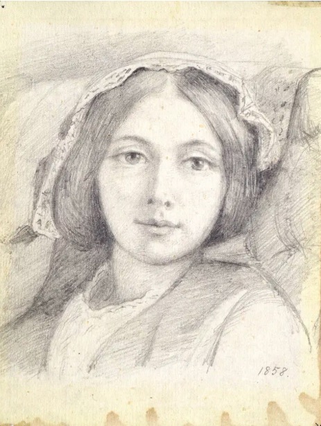 亨利·沃利斯，《玛丽·埃伦·梅雷迪思》，1858年