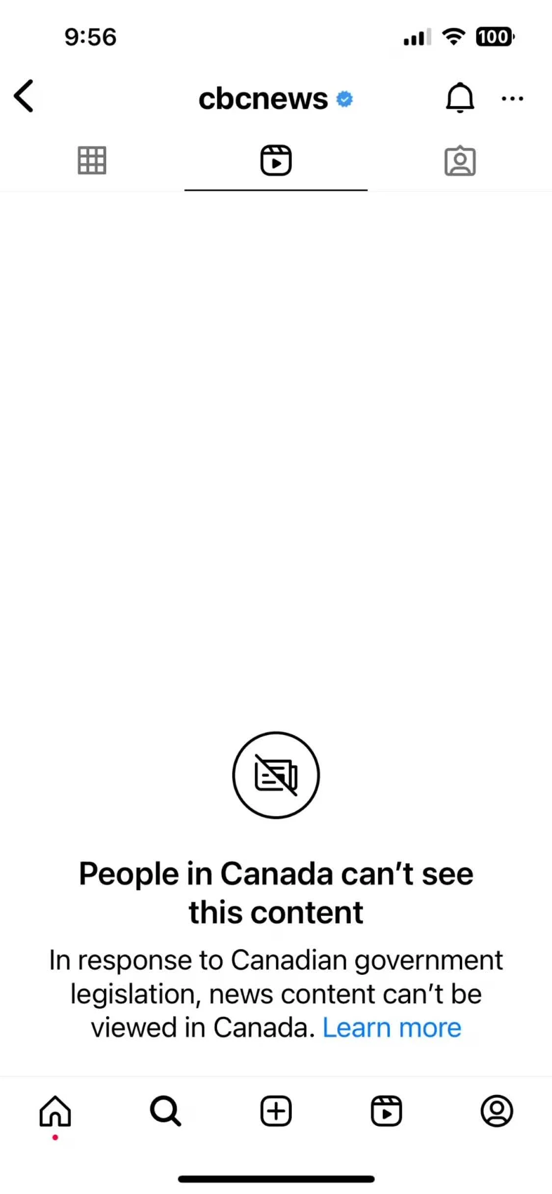 CBC新闻在Instagram上被屏蔽了。