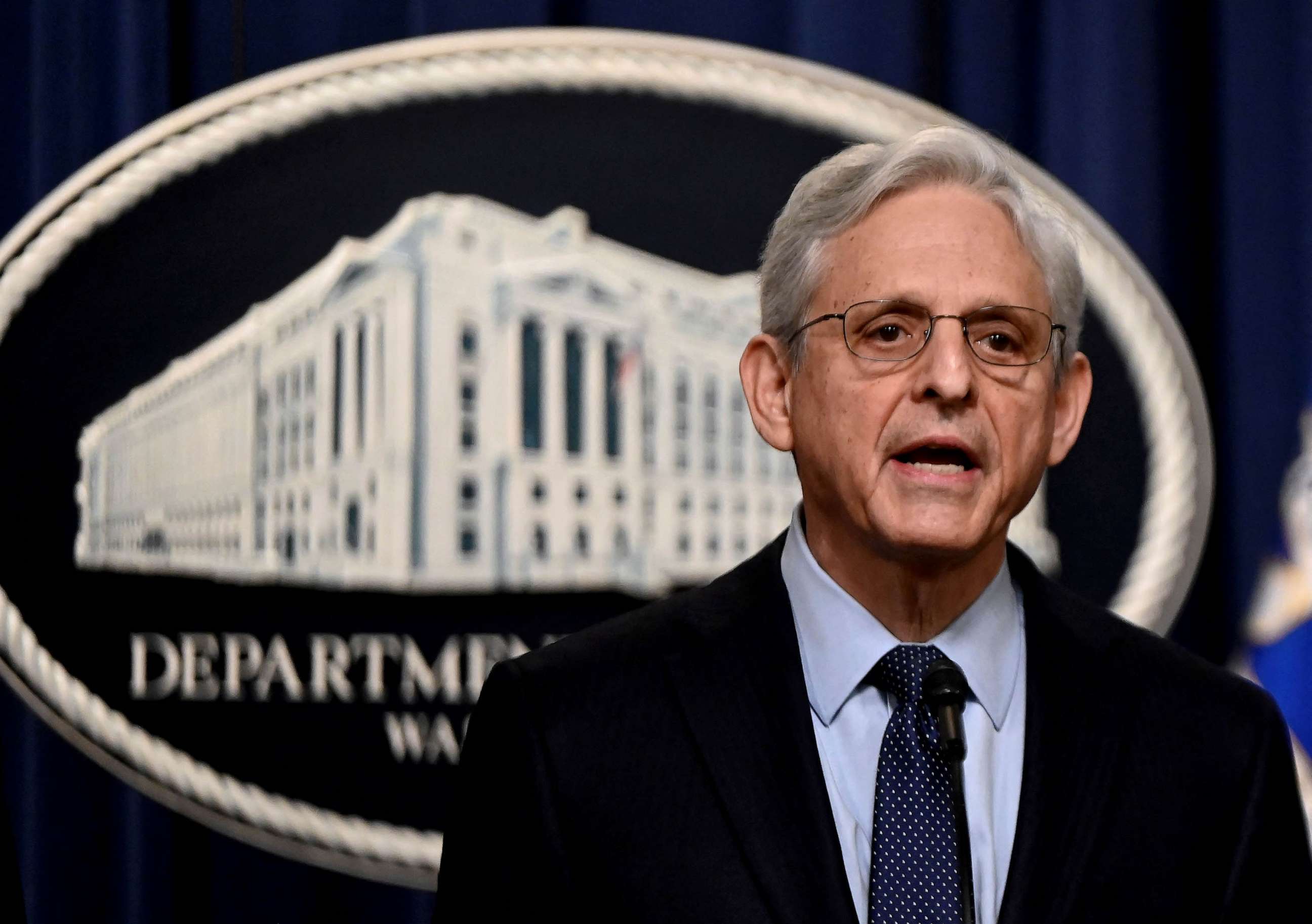 PHOTO: US Attorney General Merrick Garland names an independent special counsel to probe President Joe Biden's alleged mishandling of classified documents at the US Justice Department in Washington, DC, Jan. 12, 2023.