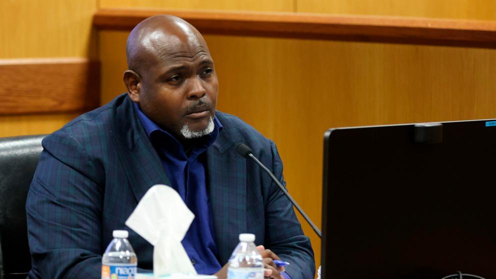 PHOTO: Terrence Bradley, Nathan Wade's former business partner, testifies during a hearing on the Georgia election interference case, Feb. 16, 2024, in Atlanta. 