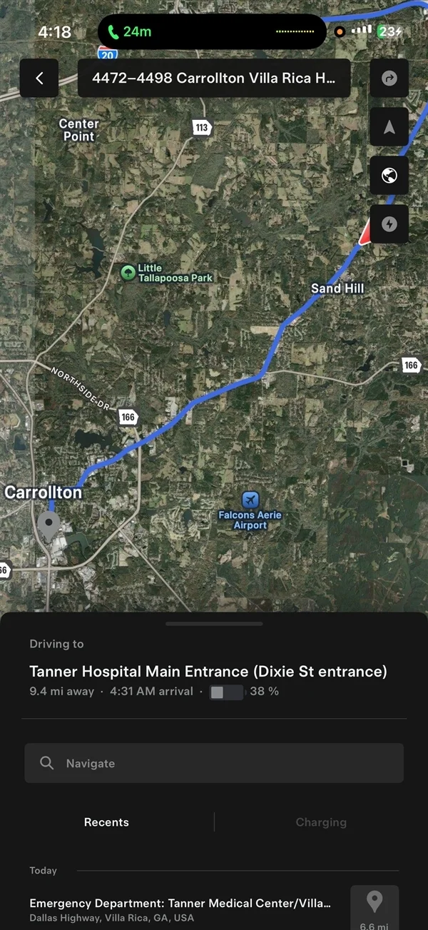 特斯拉用户自述被车救命：心梗突发无法驾驶 FSD自动送到医院